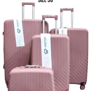 4 IN 1 GOODPARNER PP RUBBER SUITCASES WITH BEAUTY CASE & DOUBLE ZIP