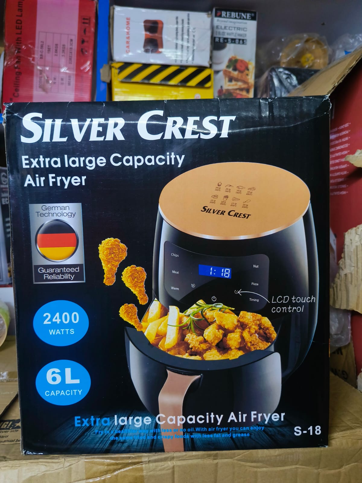 6 L SILVER CREST EXTRA LARGE CAPACITY AIR FRYER