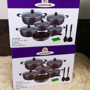14 PCS TC HEAVY DUTY NON STICK COOKWARE SET