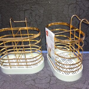 GOLDEN STAINLESS STEEL SPOON HOLDER