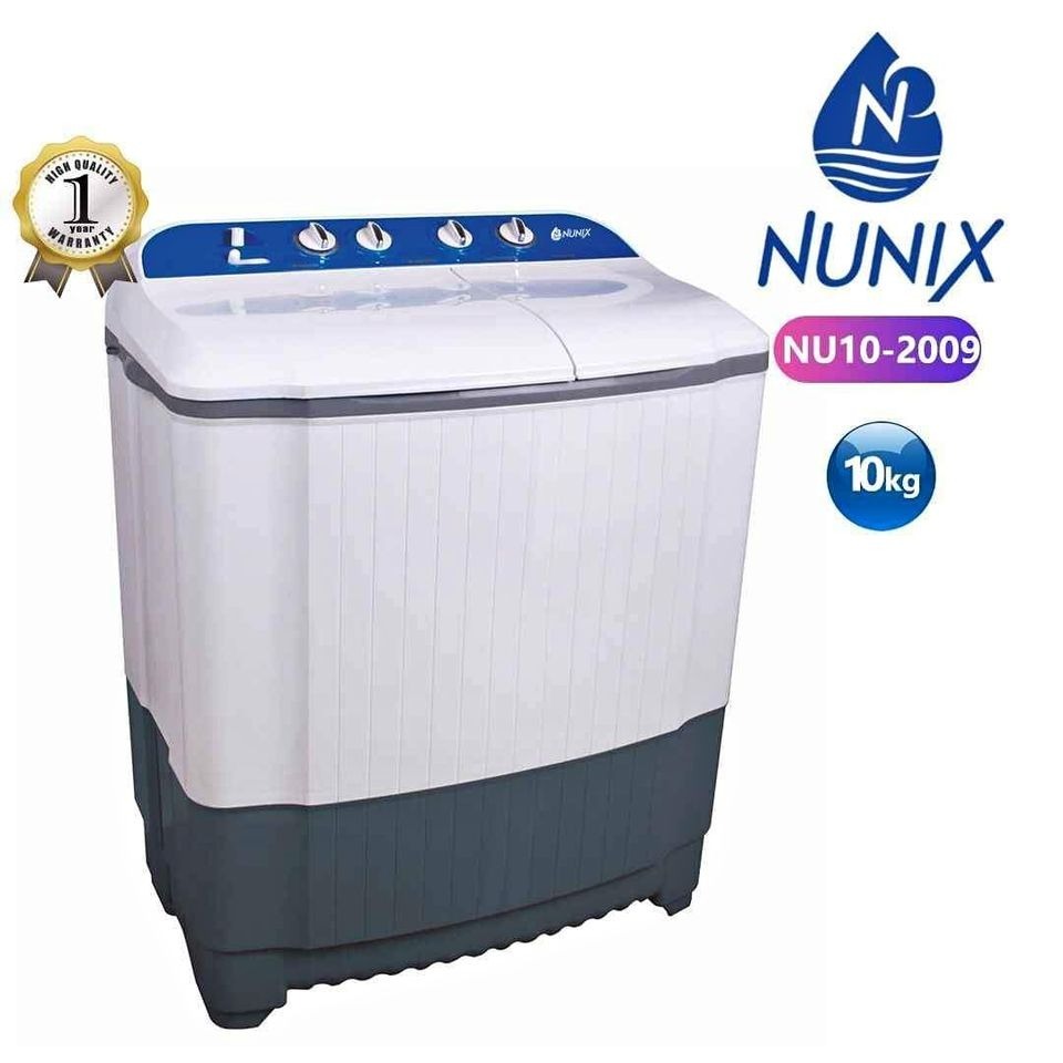 NUNIX 10 KG TWIN TUB WASHING MACHINE