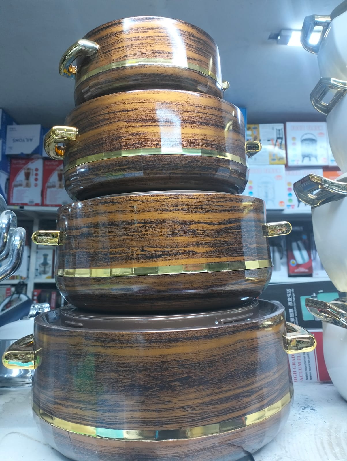 4 PCS SET OF STARWOOD INSULATED HOTPOTS