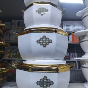 4 PCS SET OF GLAMOUR INSULATED HOTPOTS