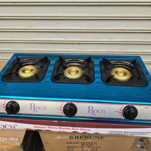 ROCH 3 BURNER STAINLESS STEEL GAS COOKER