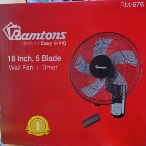 RAMTONS (RM/676) 16 INCHES WALL FAN WITH REMOTE CONTROL