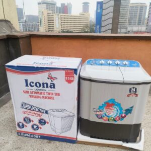 ICONA 9.5 KG TWIN TUB WASHING MACHINE