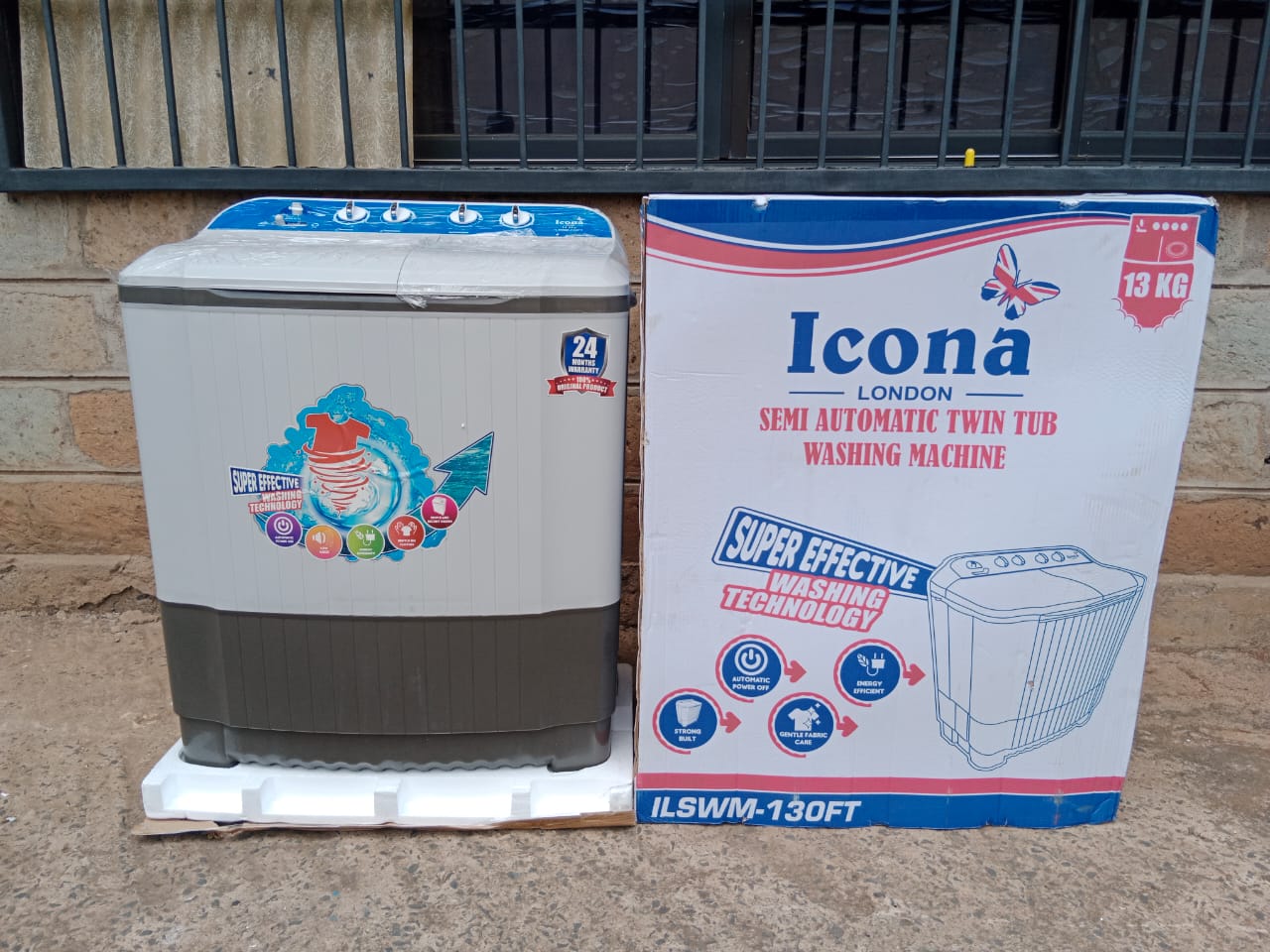 13 KGS ICONA TWIN TUB WASHING MACHINE