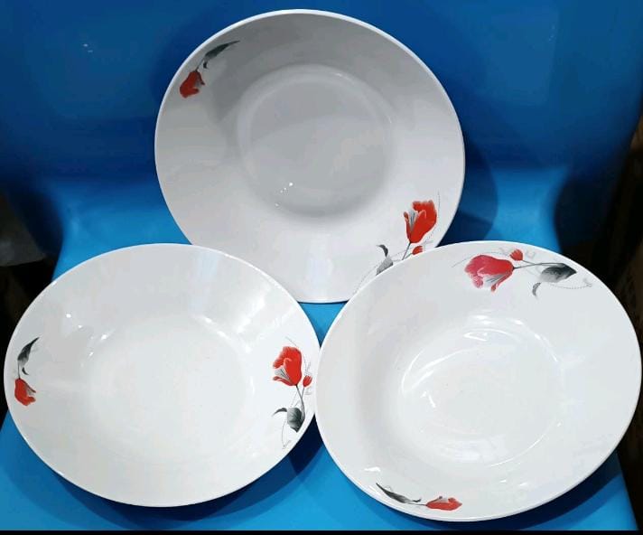 12 PCS SET OF 8 " KAULO CERAMIC PLATES