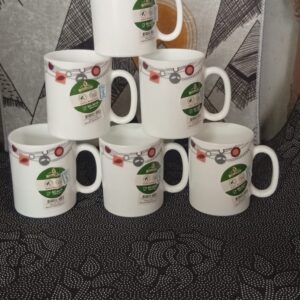 6 PCS SET OF OPAL CERAMIC MUGS