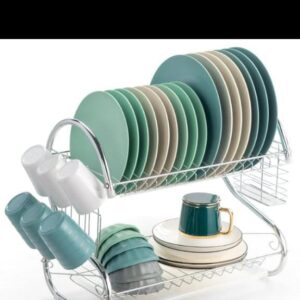2 TIER STAINLESS STEEL DISH RACK