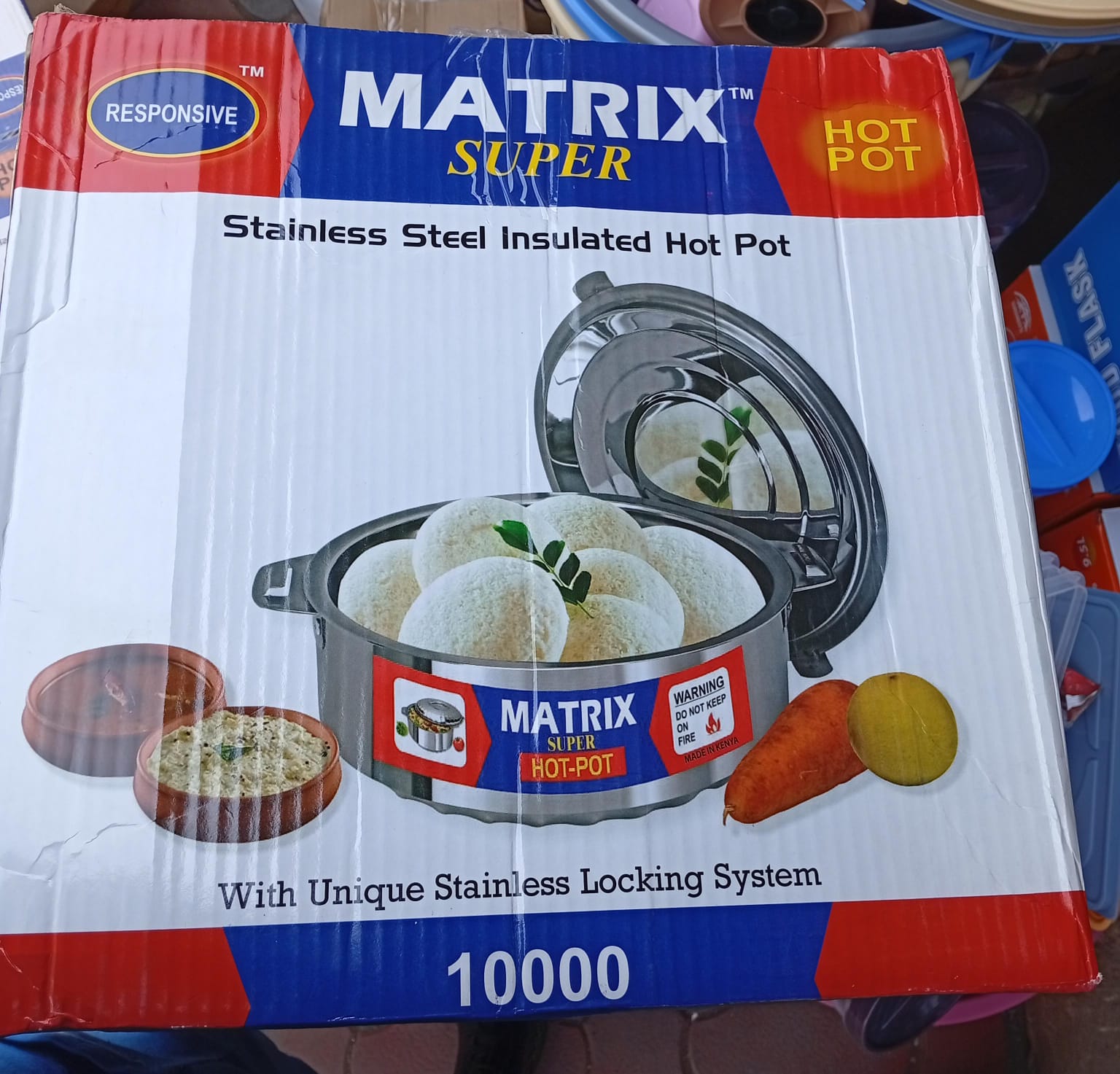 10000 ML MATRIX STAINLESS STEEL HOTPOT ( SINGLE PIECE)