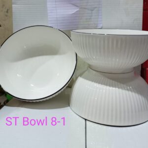 6 PCS SET OF CONCISE CERAMIC BOWLS