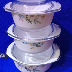 3 PCS SET OF CERAMIC BOWLS - 1000ml, 1500ml, 2500ml