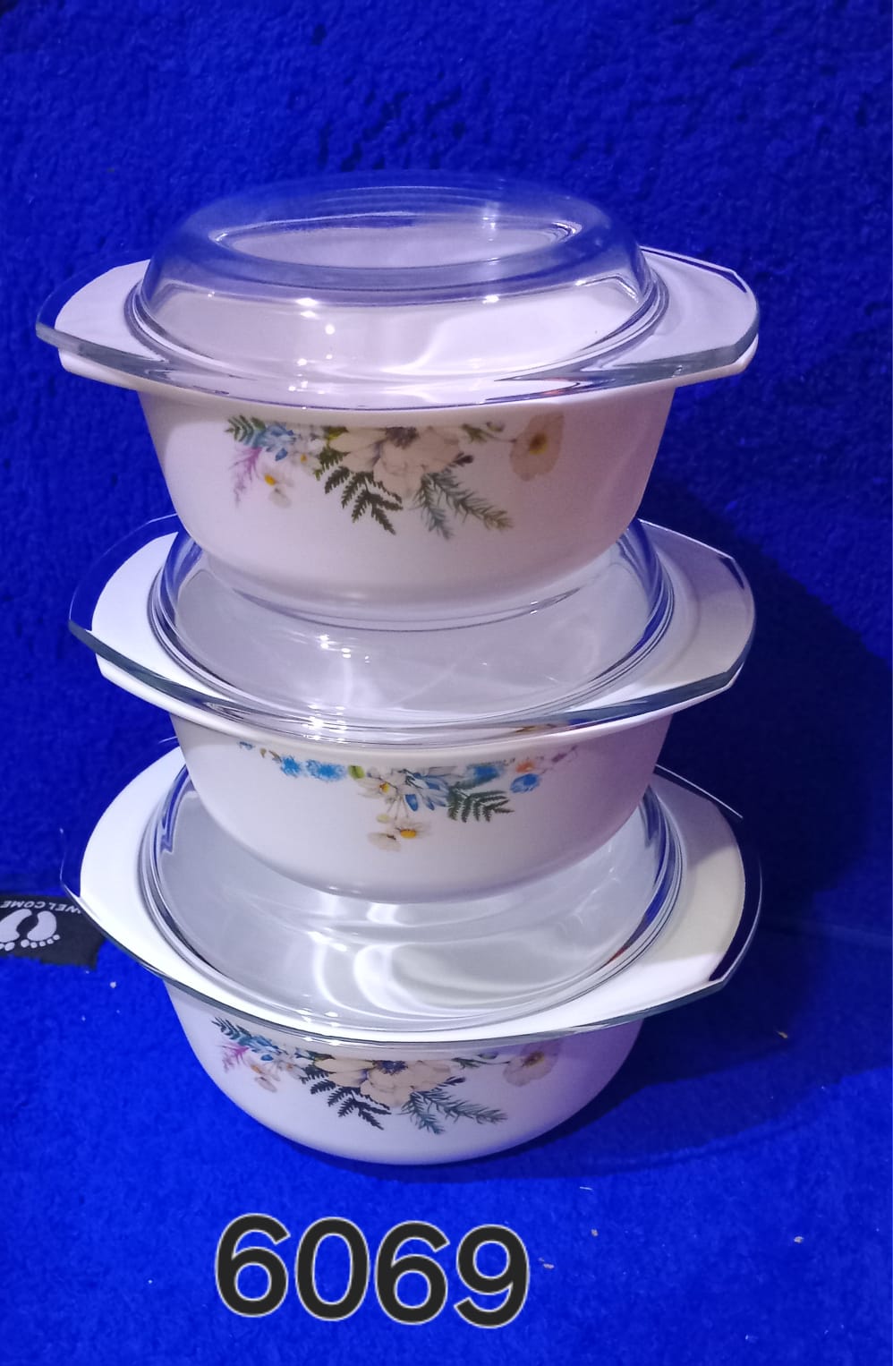 3 PCS SET OF CERAMIC BOWLS - 1000ml, 1500ml, 2500ml