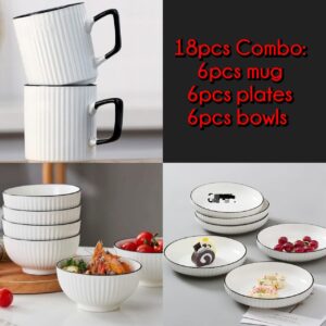 18 PCS JAPANESE CERAMIC DINNER SET