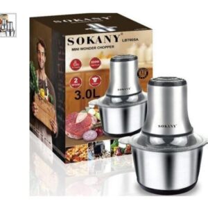3 L SOKANY ELECTRIC FOOD CHOPPER (Food Processor /Meat grinder)