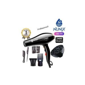 NUNIX (HD-77C) COMMERCIAL BLOW DRY HAIR DRYER WITH ACCESSORIES