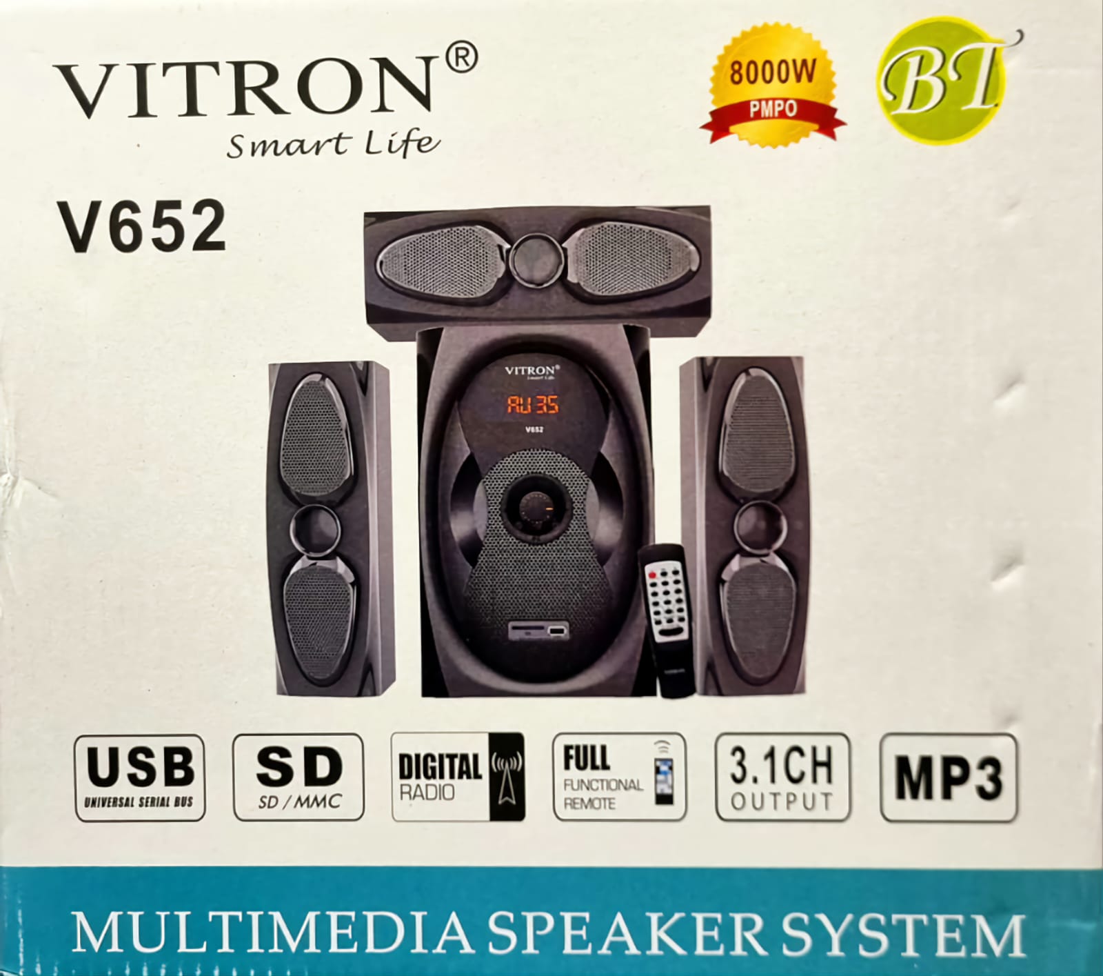 VITRON V652 3.1 CH HOME THEATRE SPEAKER YSTEM