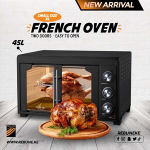 45 L REBUNE COMMERCIAL DOUBLE DOOR OVEN (French Style Rotisserie Oven)