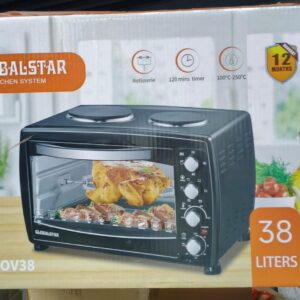 38 Litres Globalstar Oven With Rotisserie And Double Hot Plate
