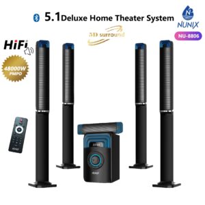 NUNIX (NU-8806) 5.1 CH DELUXE HOME THEATRE SPEAKER SYSTEM