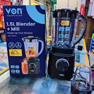 VON 1.5 L 2 IN 1 BLENDER WITH GRINDER