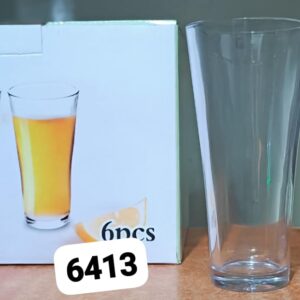 6 PCS OF L0NG LUMINARC WATER GLASSES