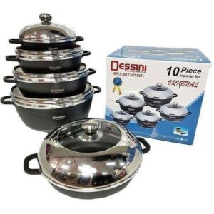10 PCS DESSINI NON STICK COOKWARE SET