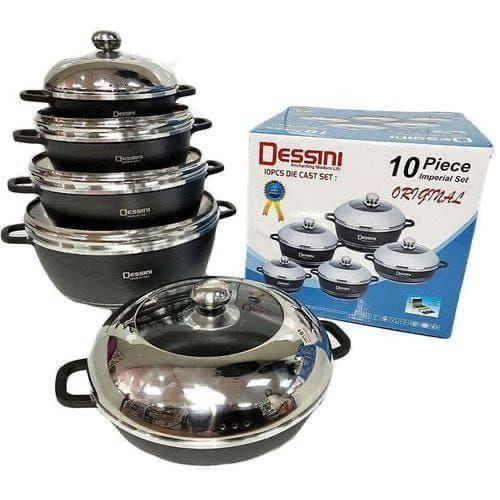 10 PCS DESSINI NON STICK COOKWARE SET