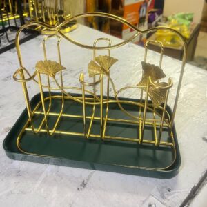 HIGH QUALITY GOLDEN STAINLESS STEEL GLASS HOLDER