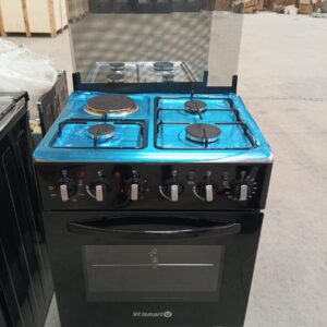 50*55 VOLSMART 3+1 JET STANDING COOKER WITH ELECTRIC OVEN.