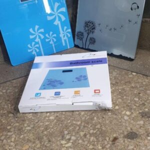 Light Blue Digital Bathroom Weighing Scale.