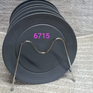 6 PCS BLACK MODERN CERAMIC PLATES