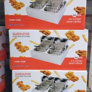 Globalstar Double Tank 6+6LT CHIPS/CHICKEN Stainless Steel double Deep Fryer