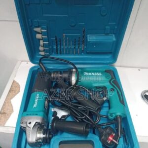 Makita 2-in-1 Combo Electric Drill and Angle Grinder Set