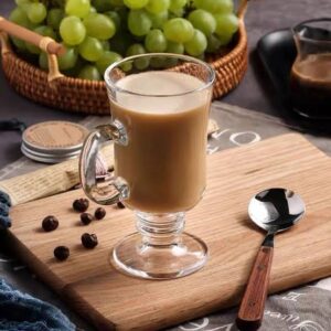 6pcs Thickened Glass Transparent Irish Coffee Glass Cup 250ml