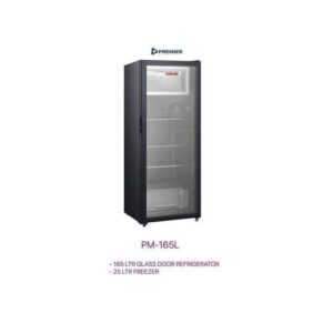 Premier 165L Showcase Refrigerator | Glass Door Display Fridge for Drinks and Commercial Cooling