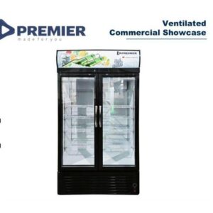 Premier 728L Showcase Chiller | Large Commercial Glass Door Display Fridge for Drinks and Storage