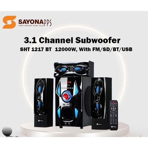 Sayona SHT-1217BT 3.1 Channel Bluetooth Home Theater System