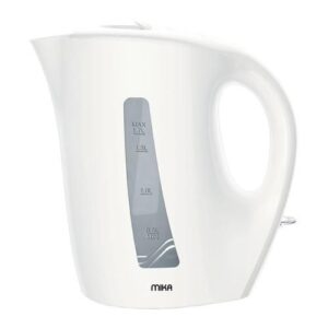 Mika Electric Kettle 1.7L MKT1005W – Fast Boil Corded Plastic Kettle Cream White