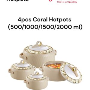 4 PCS Signature Coral Hotpots Set