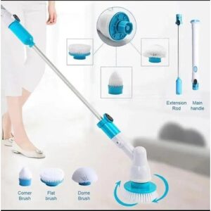 Hurricane Electric Spin scrubber Has 3 replacement cleaning head brush for tub, tiles,floor