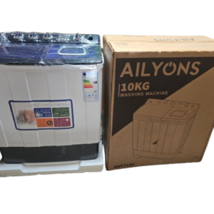 Ailyons 8KG Twin Tub Washing Machine – Semi-Automatic Washer & Spinner
