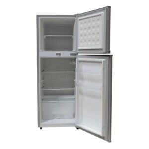 Volsmart 172 Litres Double Door Refrigerator – Silver Energy Efficient Fridge with Freezer for Home & Small Business