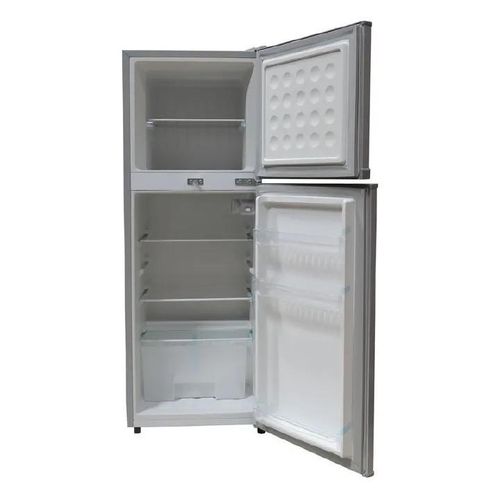 Volsmart 172 Litres Double Door Refrigerator – Silver Energy Efficient Fridge with Freezer for Home & Small Business