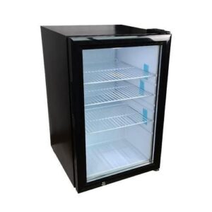 Premier 85L Showcase Refrigerator | Glass Door Display Fridge for Drinks and Snacks Cooling