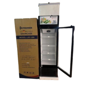 Premier 288L Showcase Refrigerator | Glass Door Display Fridge for Commercial Drinks Cooling