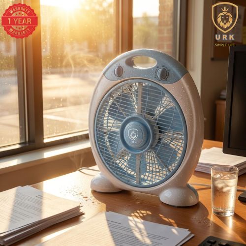 URK Desk Fan Table Fan - Electric Cooling Fan - Image 2