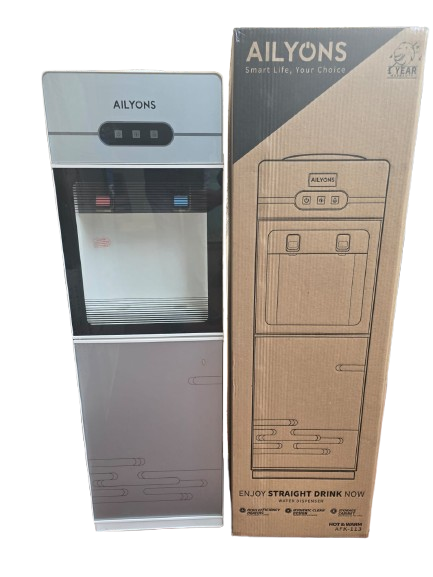 Ailyons 2-Tap Water Dispenser Hot & Cold – Free Standing Electric Water Cooler for Home & Office