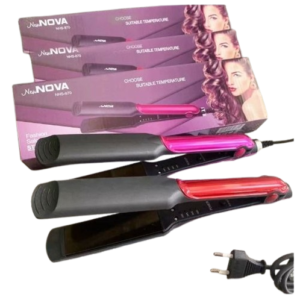 Cronier Professional 2-in-1 Ceramic Hair Straightener & Curler – Electric Flat Iron for Salon & Home Use